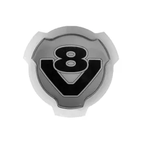 Scania V8 világító logó PIROS fénnyel