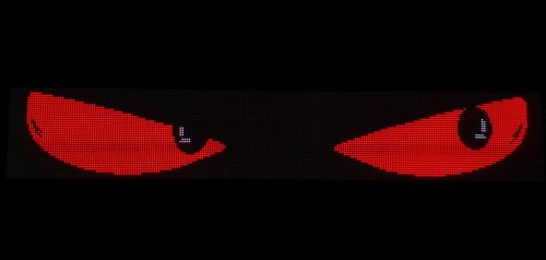Matrix LED kijelző 96x16cm ÓRIÁS SZEMEK 12/24V