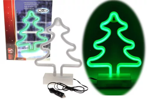 LED karácsonyfa 28cm autóba / kamionba