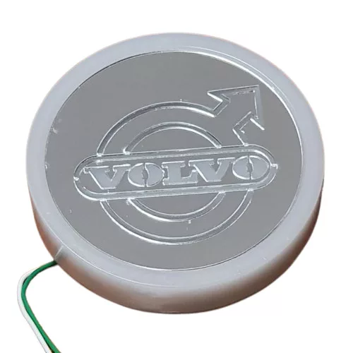Világító VOLVO logó 95mm 24V Fehér