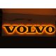 Volvo inox felirat HÁTTÉRVILÁGÍTÁSSAL Sárga