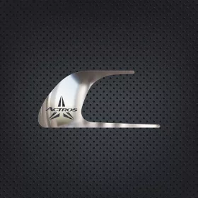   Mercedes MP4 / MP5 inox ajtókilincs dísz párban, Felirattal
