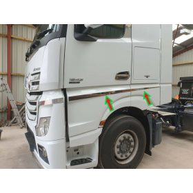   Mercedes Actros MP4 / MP5 inox díszcsík ajtóra és oldalra párban