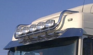 DAF XF 95 / 105 inox tetőkonzol normál fülke