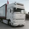 Daf XF 95 / 105 inox díszrács a szélvédő aljára