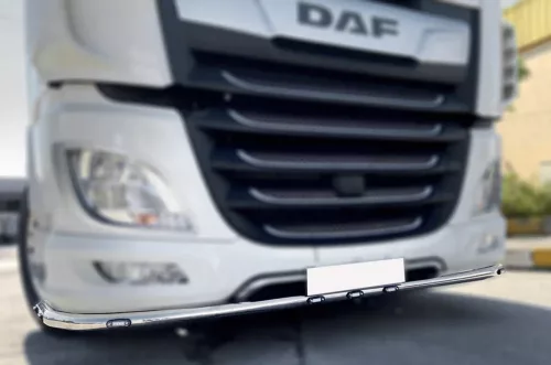DAF XF 106 inox lökhárító konzol egyrészes