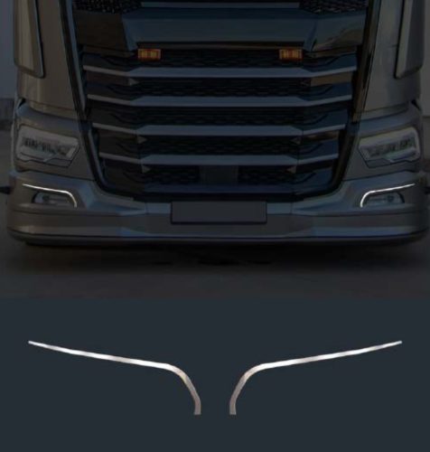 Daf XG inox ködlámpa keret párban