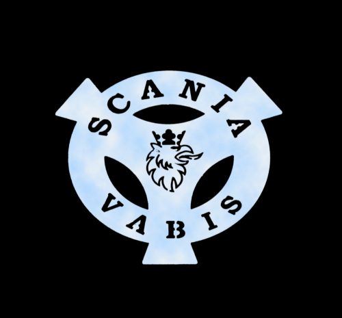 Scania Vabis inox dísz 25 cm