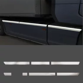   Scania S / R széria inox oldalspoiler díszcsík szett V8-ra