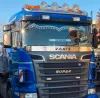 Scania R inox dísz a szélvédő aljára Vabis