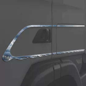 Scania inox díszkeret ajtóra párban