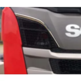 Scania S / R inox homlokfal dísz párban Dombornyomott