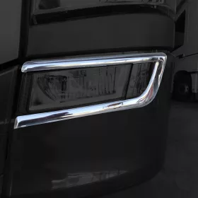   Scania S / R széria inox alsó ködlámpa keret párban Dombornyomott