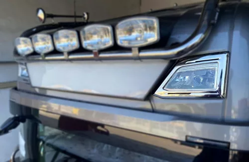 Scania S / R Highline inox felső ködlámpa keret párban