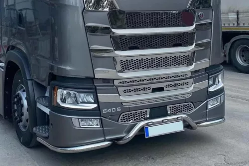Scania S / R inox lökhárító konzol hajlított