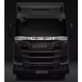 Scania S / R inox dísz a szélvédő aljára PERFORÁLT