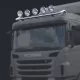 SCANIA inox tetőkonzol Baseline RÖVID
