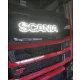 Scania inox felirat HÁTTÉRVILÁGÍTÁSSAL Fehér