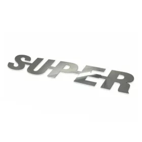 SUPER inox felirat KEREKÍTETT 48cm