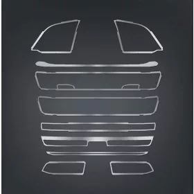 Scania R450 2017-től inox hűtőrács díszkeret