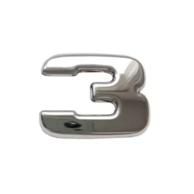 Scaniához inox típusjel 3-as számjegy kicsi