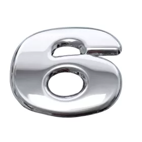Scaniához inox típusjel 6-os számjegy kicsi