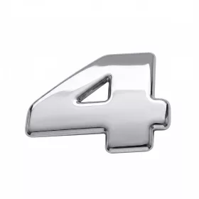 Scaniához inox típusjel 4-es számjegy kicsi