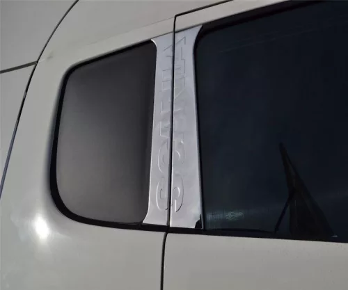 Scania inox ajtódísz Dombornyomott