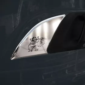 Scania inox dísz az ajtókilincs elé párban Griff