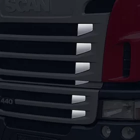 Scania R400-R440 inox hűtőrács betét szett
