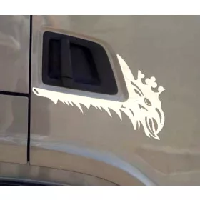 Scania S / R inox ajtókilincs dísz párban Lángnyelves