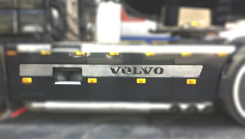 Volvo inox oldalspoiler dísz párban