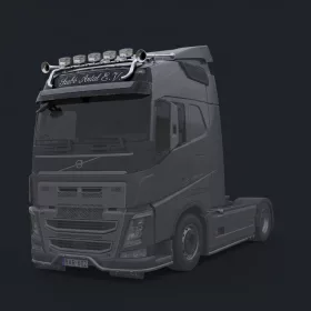 Volvo Euro6 inox tetőkonzol H-forma