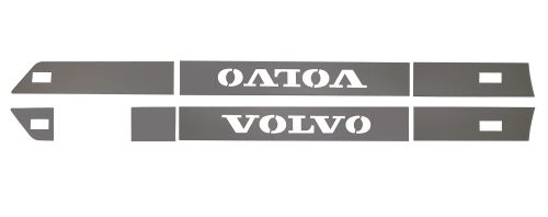 Volvo Euro6 inox oldalspoiler dísz párban
