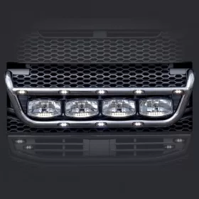 Volvo Euro5 / Euro6 inox front konzol ALACSONY