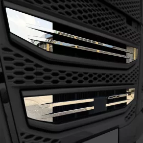 Volvo inox hűtőrács dísz szett a bordákra 2021-