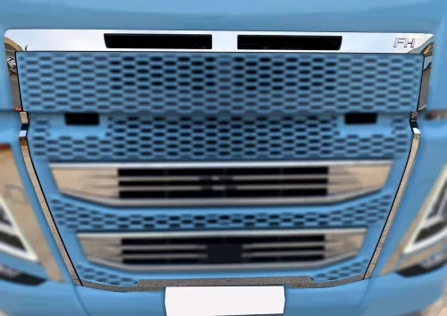 Volvo inox hűtőrács dísz keret 2021-