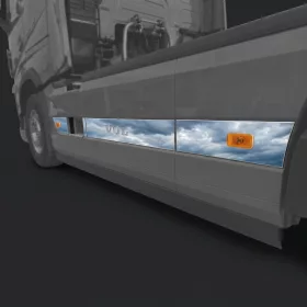 Volvo inox oldalspoiler dísz párban 2021-