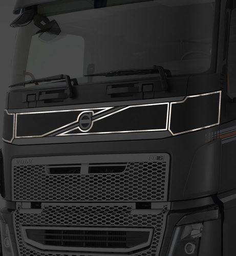 Volvo inox dísz a hűtőrács fölé 2021-