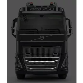 Volvo inox hűtőrács betét keret 2021-