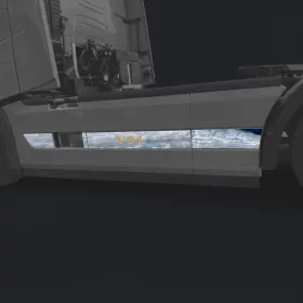 Volvo inox oldalspoiler dísz párban 2016-2020