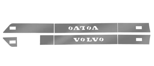 Volvo inox oldalspoiler dísz párban 2016-2020