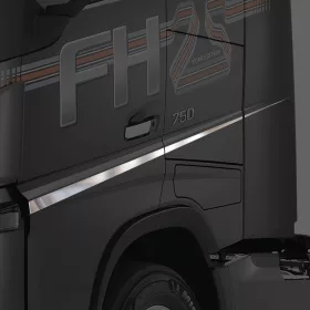 Volvo FH4 inox ajtó díszcsík SZETT