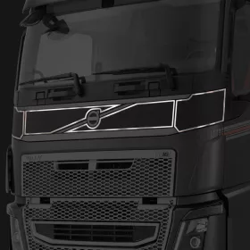 Volvo inox díszcsík a hűtőrács fölé 2013-2020