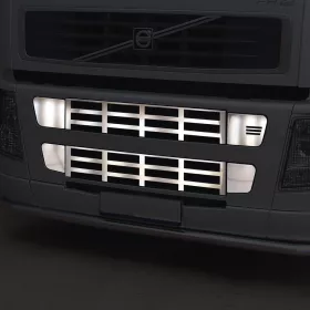 Volvo inox hűtőrács szett FH2 ALSÓ
