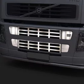 Volvo inox hűtőrács szett FH2 ALSÓ