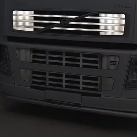Volvo inox hűtőrács szett FH2 Felső