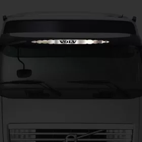 Volvo inox dísz a szélvédő Tetejére