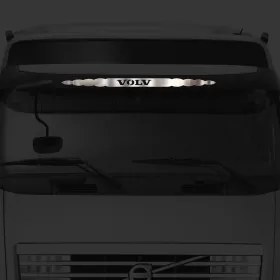 Volvo inox dísz a szélvédő Tetejére