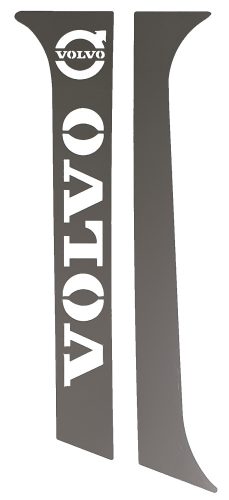 Volvo inox ajtódísz párban